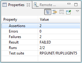 Display RPGUnit Test Result